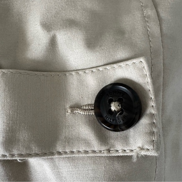 Tommy Hilfiger Tan Trench Coat – Double Breasted Belted Medium - Picture 5 of 10